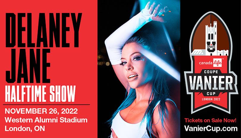 Delaney Jane to perform at the 2022 Canada Life Vanier Cup Halftime Show